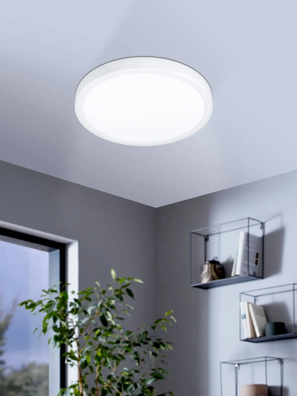 Eglo Plafondlamp Led Fueva 5 Wit 28,5Cm 20,5W|Brico Discount