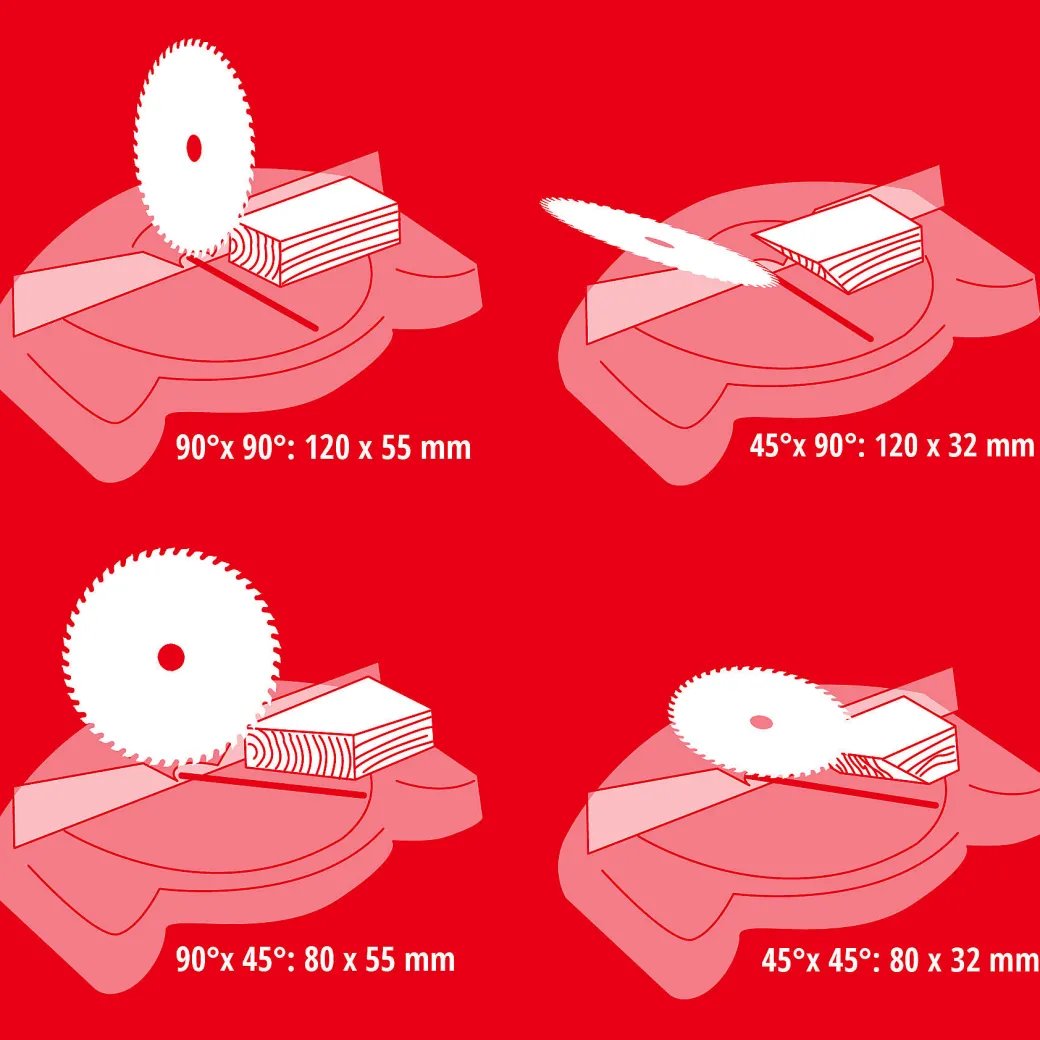 Einhell Afkortzaag Tcms2112 1400W|Brico Discount