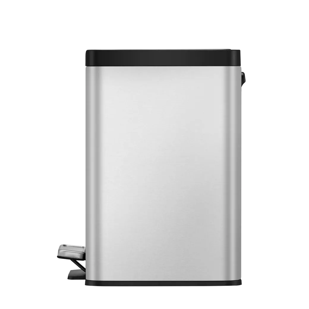 Eko Pedaalemmer Essential Met 3 Binnenemmers Voor Het Scheiden Van Afval Geborsteld Rvs 3X9L|Brico Outlet