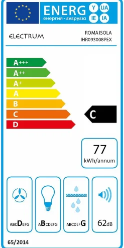Electrum Eiland Afzuigkap 90 Cm Ihro93008Pex Zilver|Brico Best