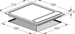 Electrum Elektrische Kookplaat 4 Zones Ps6042Ex Rvs 60Cm|Brico Discount