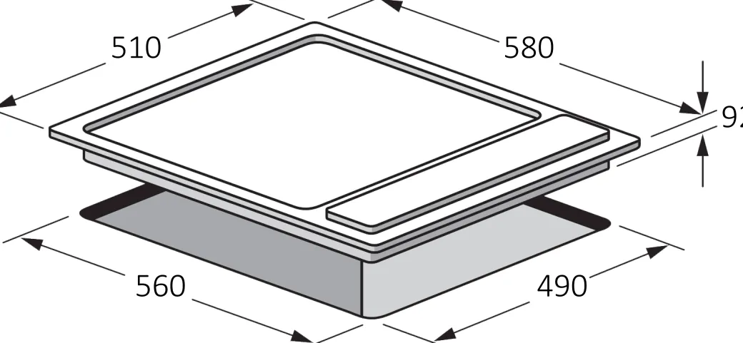 Electrum Elektrische Kookplaat 4 Zones Ps6042Ex Rvs 60Cm|Brico Discount