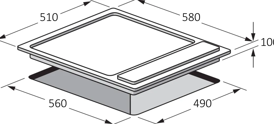 Electrum Gaskookplaat Ps6040Gx Rvs 60Cm|Brico Sale