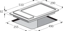 Electrum Kookplaat 2 Zones Ps3021Ex Rvs 30Cm|Brico Clearance