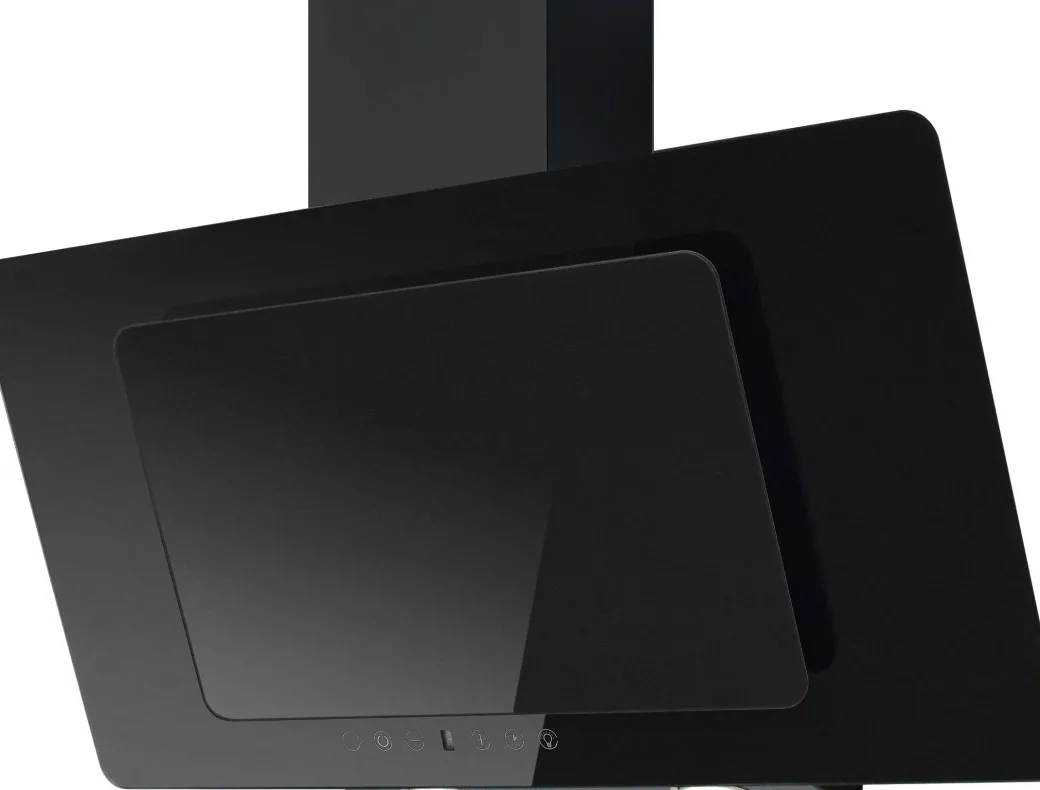 Electrum Verticale Wandafzuigkap 90Cm Dhpr93008Blg Zwart|Brico