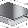 Electrum Vitrokookplaat Pa6040Vtc Zwart|Brico New