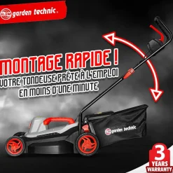 Elem Garden - Elektrische Grasmaaier 1500W - Maaibreedte 37Cm|Brico Best