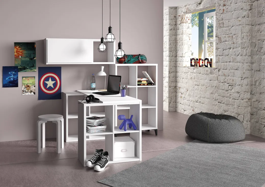 Elements Kubus Kast Wit 3X3|Brico New