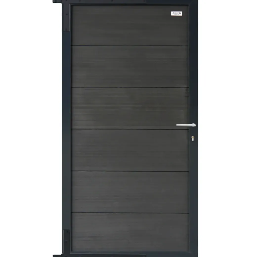 Brico Tuindeuren-Elephant Tuindeur Forte Wpc Antraciet 4X90X180Cm