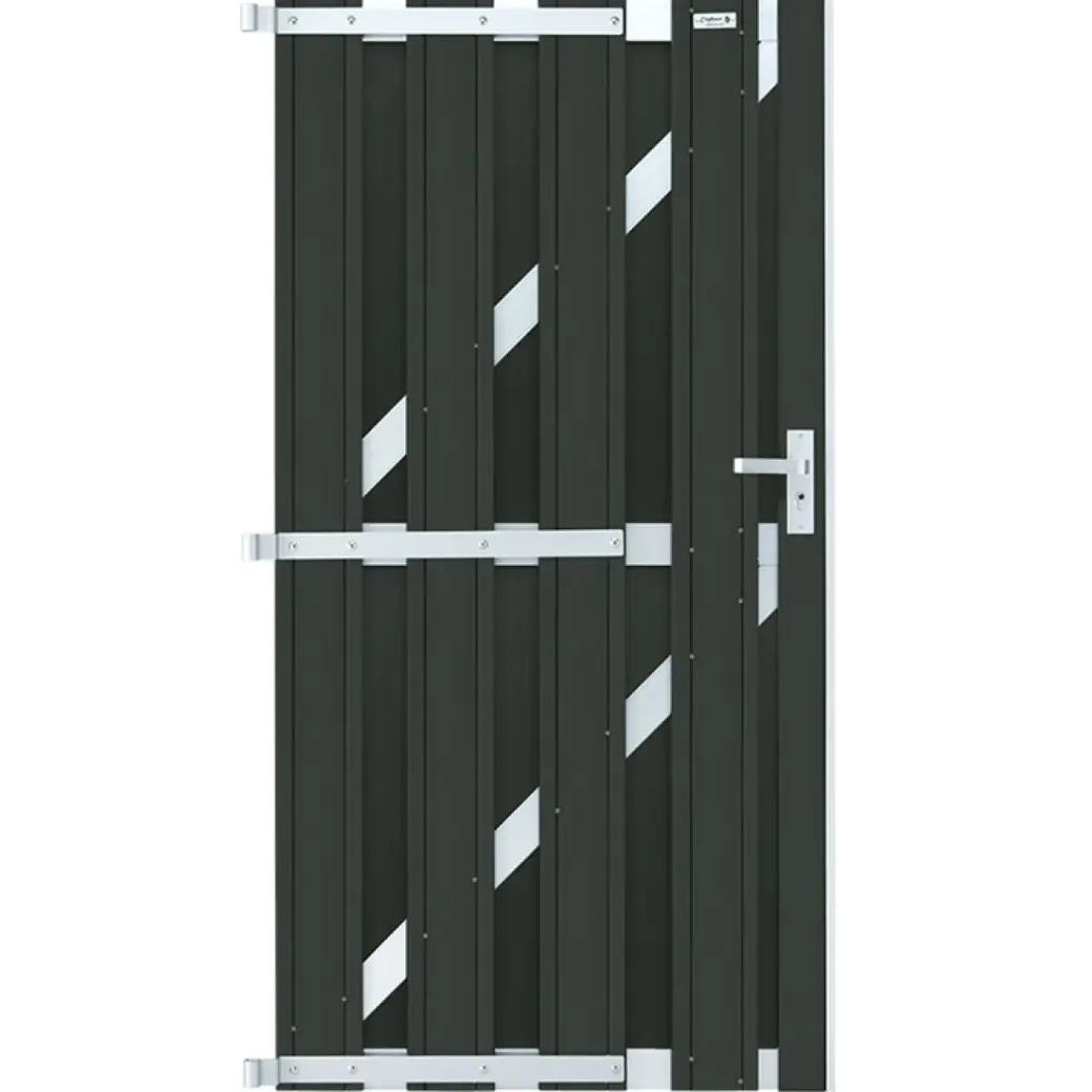 Brico Tuindeuren-Elephant Tuindeur Wpc Design Antraciet 90X180Cm