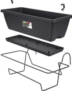 Brico Plantenpotten En -Bakken-Elho Barcelona All-In-1 O50Cm Antraciet