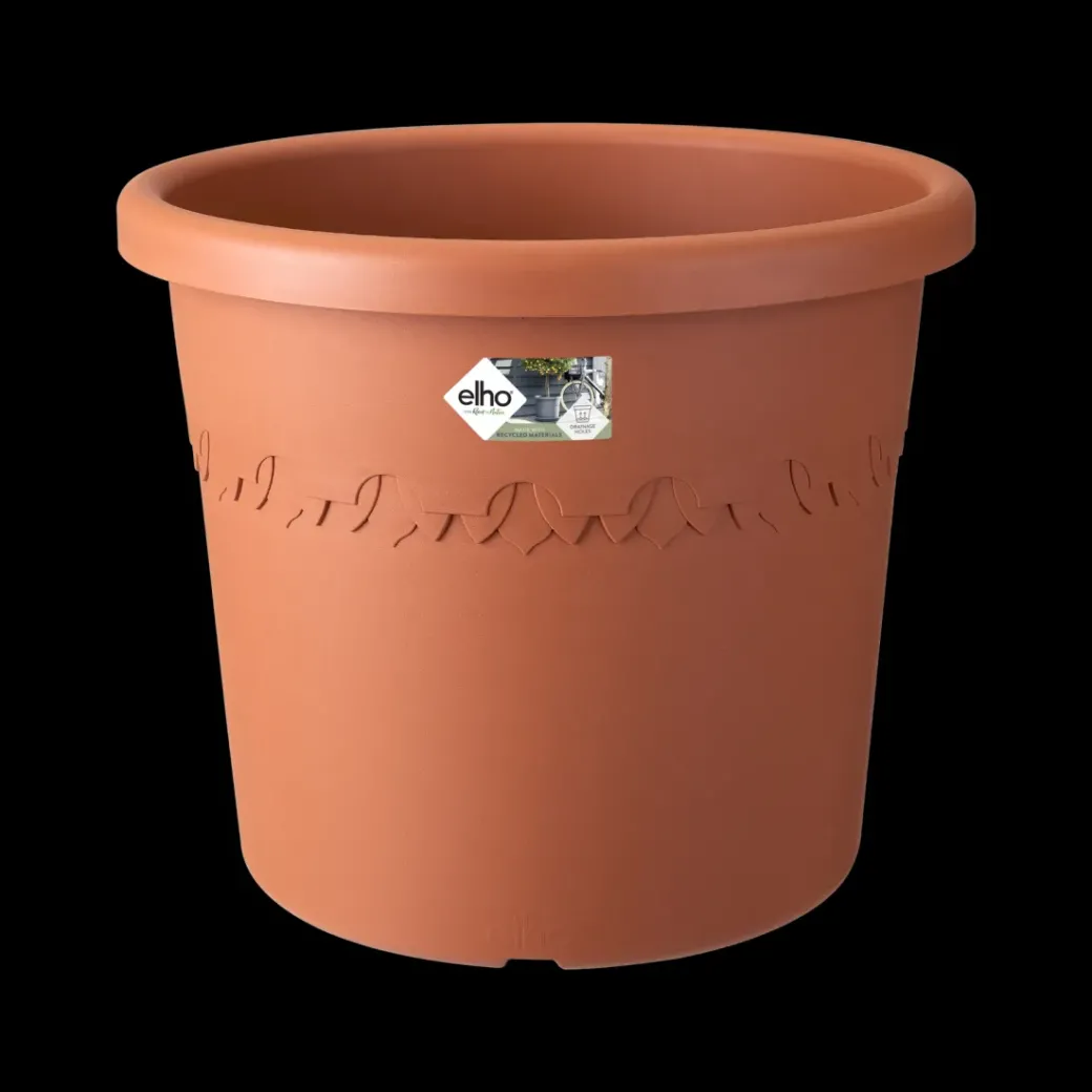 Brico Plantenpotten En -Bakken-Elho Bloempot Algarve Cilindro Rond Wielen O48Cm Terra