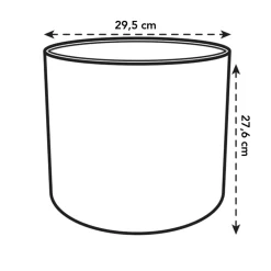 Brico Plantenpotten En -Bakken-Elho Bloempot B.For Soft Rond O30Cm Antraciet