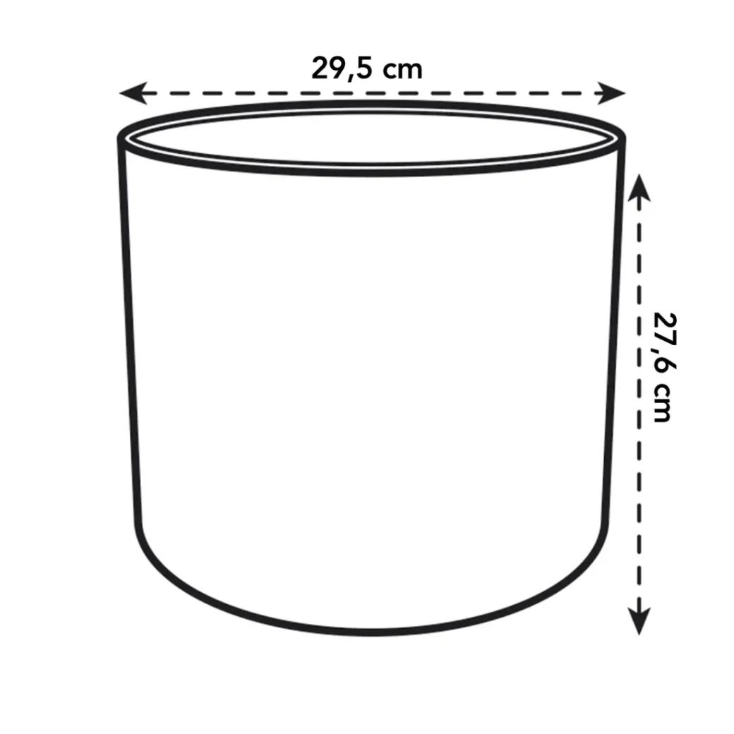 Brico Plantenpotten En -Bakken-Elho Bloempot B.For Soft Rond O30Cm Antraciet