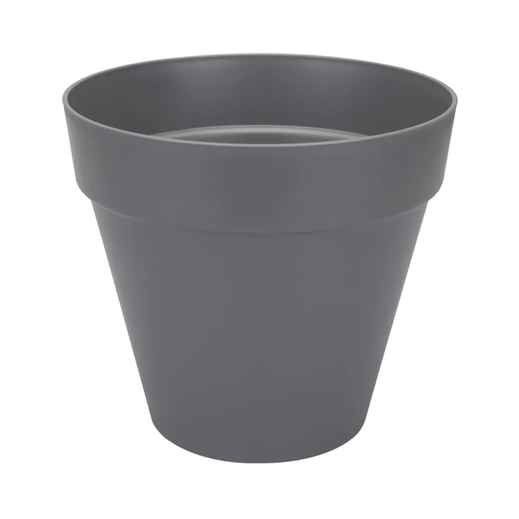 Brico Plantenpotten En -Bakken-Elho Bloempot Loft Urban Rond Wielen O40Cm Antraciet