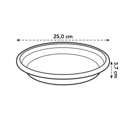 Brico Plantenpotten En -Bakken-Elho Bloempot Universele Schotel Rond O25Cm Terra