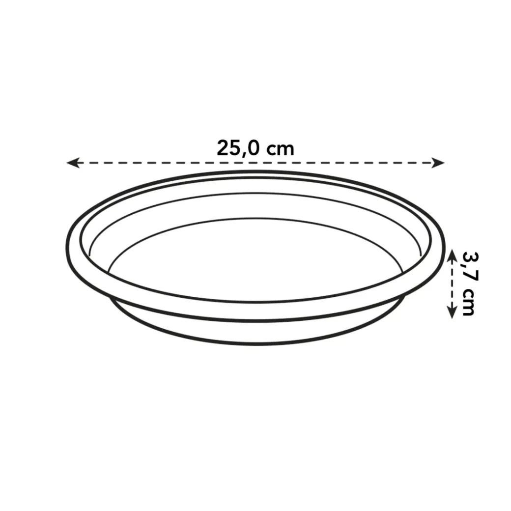 Brico Plantenpotten En -Bakken-Elho Bloempot Universele Schotel Rond O25Cm Terra