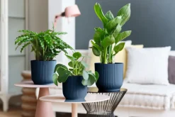 Brico Plantenpotten En -Bakken-Elho Bloempot Vibes Fold Rond O22Cm Deep Blue