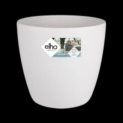Brico Plantenpotten En -Bakken-Elho Brussels Rond Wielen O47Cm Wit