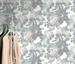 Brico Vliesbehang-Elle Decoration Vliesbehang Blossom Wit-Roze