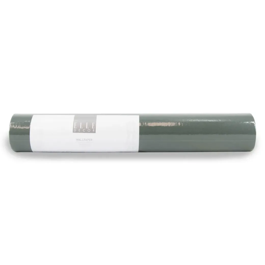 Brico Vliesbehang-Elle Vliesbehang Velvet Uni Groen