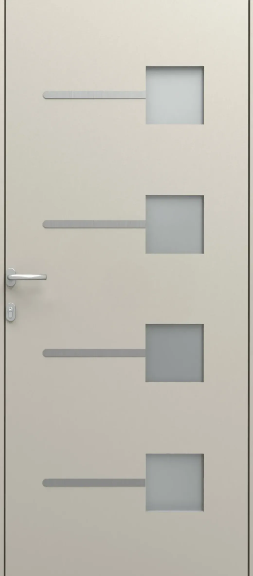 Brico Voordeuren-Elsealu Voordeur Soria Zijdegrijs 218X96Cm