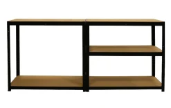 Erro Stellingkast Met 5 Planken - Zwart - 90Cm|Brico Outlet
