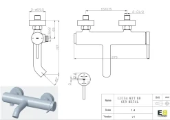 Essebagno Badmengkraan Luisa Gun Metal|Brico Online