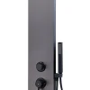 Essebagno Douchepaneel Essegun Met Mechanische Mengkraan Gun Metal Geborsteld|Brico Clearance