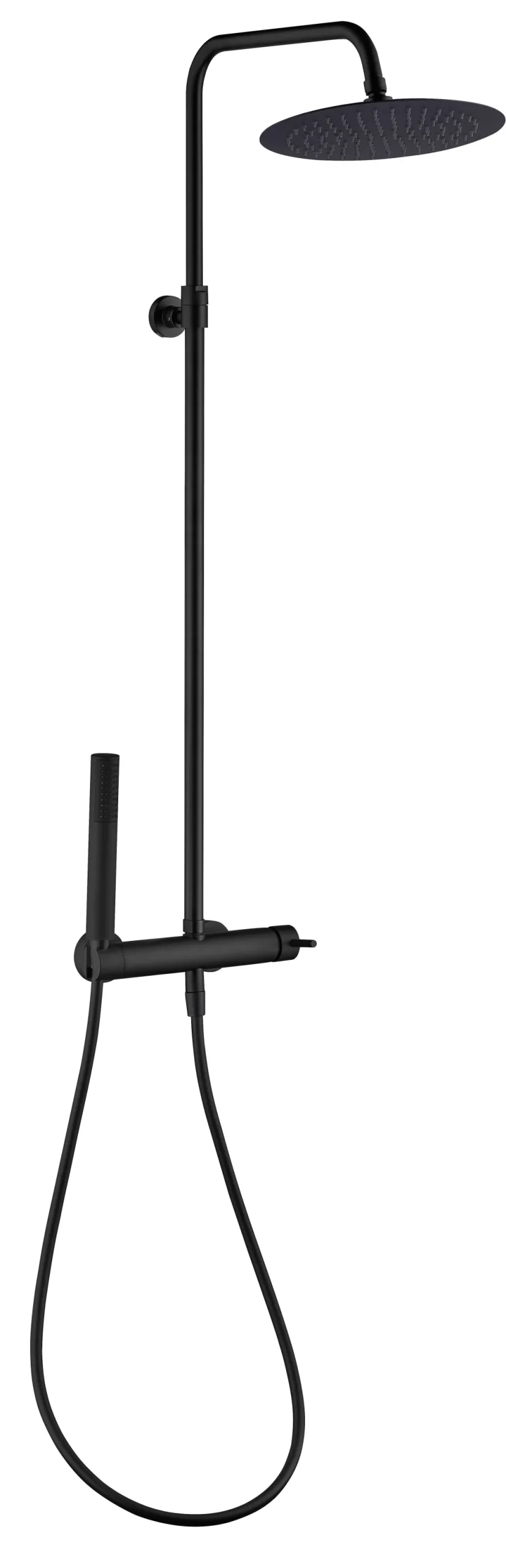 Essebagno Doucheset Luisa Met Mechanische Mengkraan Mat Zwart|Brico Online