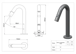 Essebagno Fonteinkraan Indus Zwart|Brico Outlet