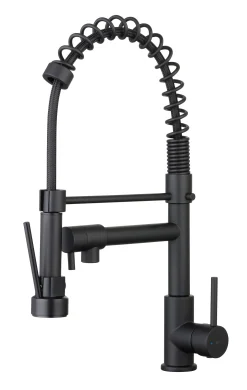 Essebagno Keukenkraan Big Pro Met Uittrekbare Handdouche Zwart|Brico New