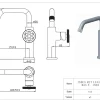 Essebagno Wastafelkraan Indus Laag Rvs|Brico Outlet