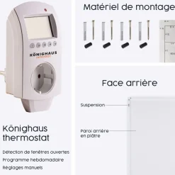 Brico Infrarood & Halogeenradiators<Eurom Infraroodwarmtepaneel Sani 600W Zwart