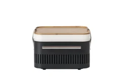 Brico Houtskool Barbecue-Everdure Cube Houtskool Barbecue Khaki 38,4X31,6X22,4Cm