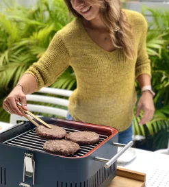 Brico Houtskool Barbecue-Everdure Cube Houtskool Barbecue Khaki 38,4X31,6X22,4Cm