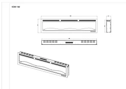 Brico Sfeerhaarden<Eviq - Elektrische Sfeerhaard Smartline Pro 72" Inch - 182 Cm