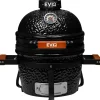 Brico Keramische Barbecue-Eviq Kamado 13" Keramische Barbecue Zwart