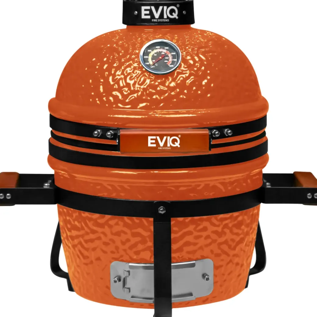 Brico Keramische Barbecue-Eviq Kamado 13" Keramische Barbecue Oranje