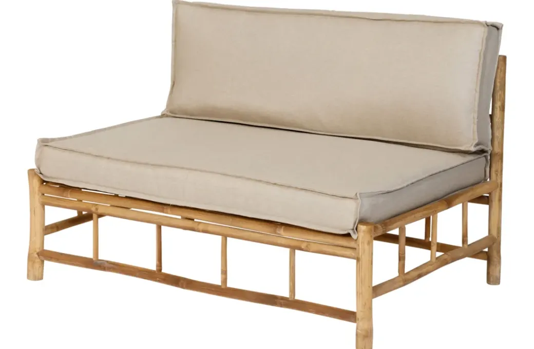 Brico Tuinbanken-Exotan Ligbank Buiten - Bamboe - Bruin - 70X120X80