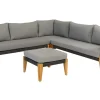 Brico Loungesets-Exotan Loungeset Incl. Kussens - Teak - Grijs - 170X240X76