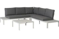 Brico Loungesets-Exotan Loungeset La Vida - Aluminium - Wit - 63X245X245