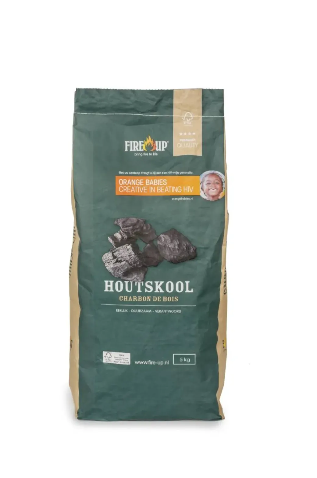 Brico Houtskool En Briketten-Fire-Up Houtskool Fsc 5Kg