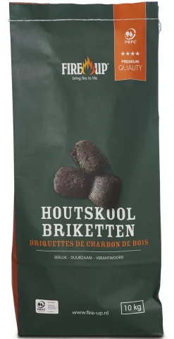 Brico Houtskool En Briketten-Fire-Up Houtskool Pefc 10Kg