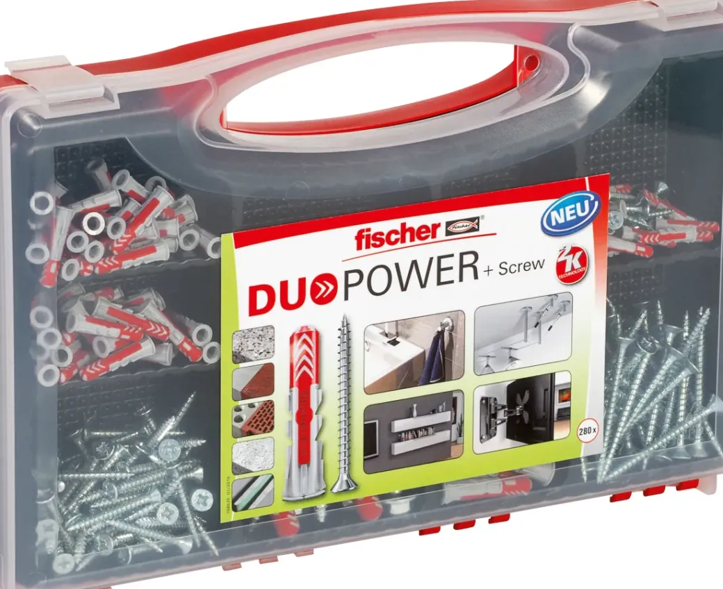 Brico Pluggen-Fischer Nylon Plug Duopower Universeelplug 6X30 Winkelhaak 6St.