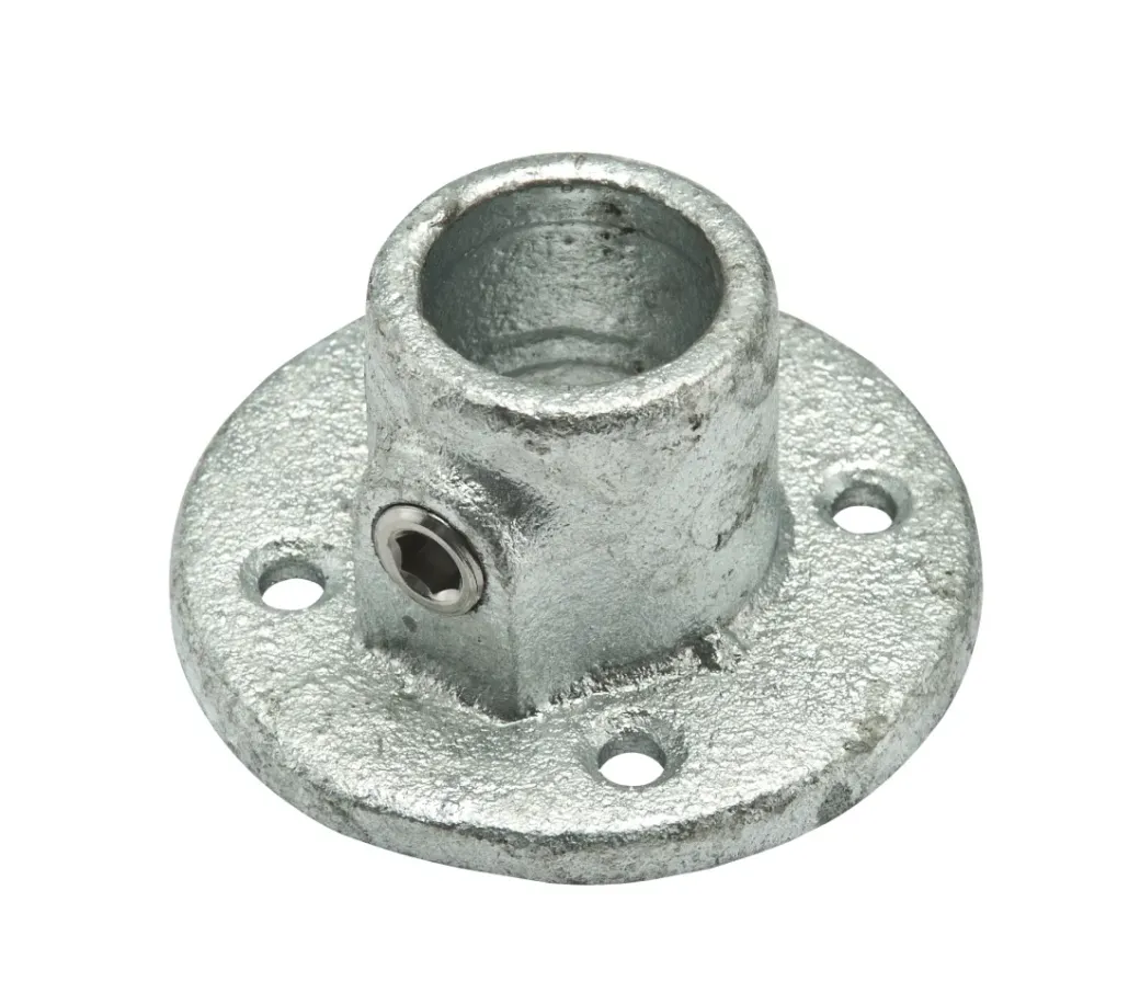 Brico Steigerbuizen-Flexfit Voetplaat Gegalvaniseerd Rond Diam. 28 Mm