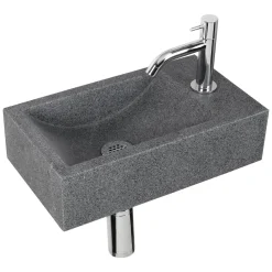 Fonteinset Cheops Natuursteen Wasbak 40 X 23 X 11 Cm|Brico