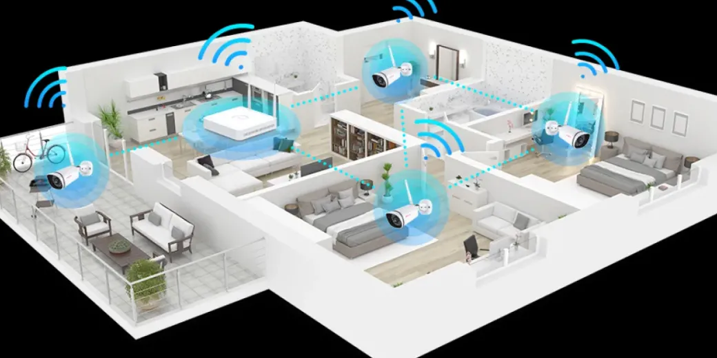 Brico Beveiligingscamera-Foscam Beveiligingsset Fn7108W-B4-1T Wifi