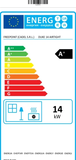 Brico Pelletkachels<Freepoint Pelletkachel Duke 14Kw