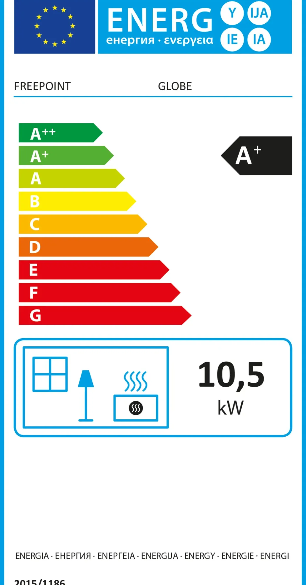 Brico Pelletkachels<Freepoint Pelletkachel Globe Moka 10,5Kw